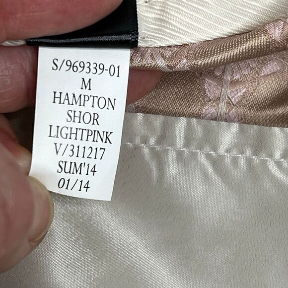 Banana Republic NWT pink metallic geometric print Hampton shorts size 6 - Picture 13 of 16